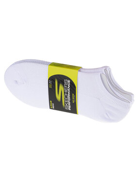 Skechers Skechers Skarpety krótkie 3pk No Show Stretch Socks Biały