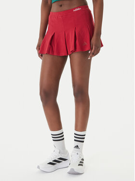 adidas adidas Πλισέ φούστα Seasonal Essentials Colorpop KD3372 Κόκκινο Loose Fit