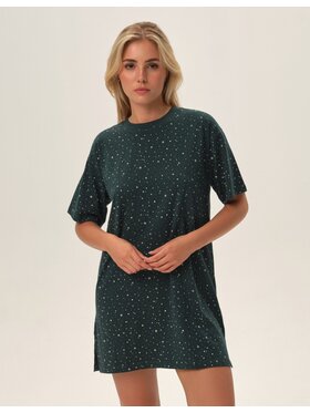 Henderson Henderson Koszula nocna 41890 Zielony Regular Fit