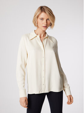 Simple Simple Ing KOD502-02 Fehér Relaxed Fit