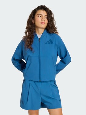 adidas adidas Kurtka bomber 159196 Niebieski jasny Loose Fit