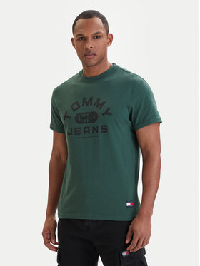Tommy Jeans Tommy Jeans Tričko DM0DM22551 Zelená Regular Fit