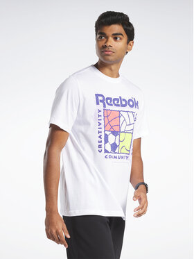 Reebok Reebok T-shirt Reebok Graphic Series T-Shirt HM6250 Bianco Relaxed Fit