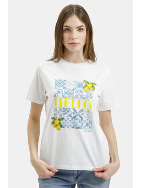 Cross Jeans Cross Jeans T-Shirt 56267-008 Biały
