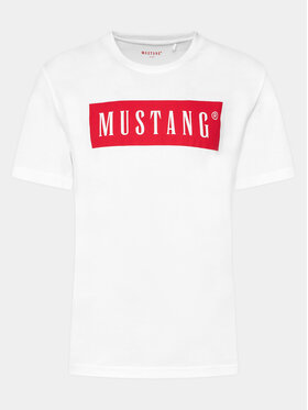 Mustang Mustang Тишърт 1014749 Бял Regular Fit