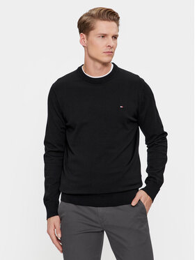 Tommy Hilfiger Tommy Hilfiger Džemper MW0MW30955 Crna Regular Fit