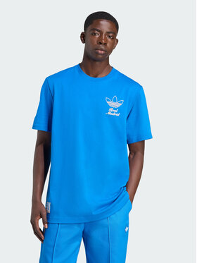 adidas adidas Koszulka techniczna 157921 Niebieski jasny Loose Fit