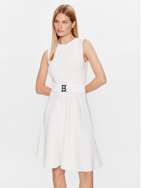 Blugirl Blumarine Blugirl Blumarine Rochie cocktail RA3055-MA55N Alb Regular Fit