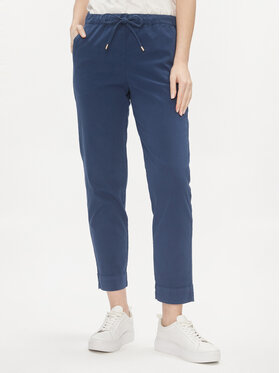 Max Mara Leisure Max Mara Leisure Hlače Terreno 2416131058 Tamnoplava Regular Fit