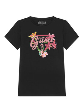 Guess Guess Тишърт J5GI16 K6YW4 Черен Regular Fit