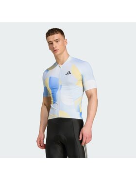 adidas adidas Koszulka rowerowa 152187 Błękitny Slim Fit