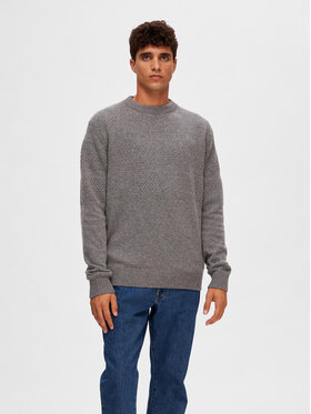 Selected Homme Selected Homme Pulover 16090155 Gri Regular Fit