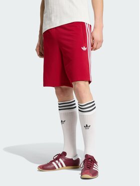 adidas adidas Szorty materiałowe 159247 Czerwony Regular Fit