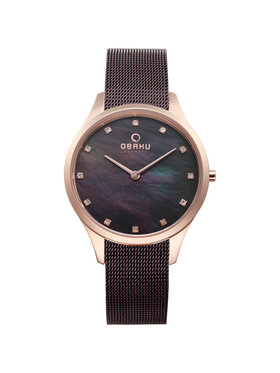 Obaku Obaku Zegarek V217LXVNMN Brązowy