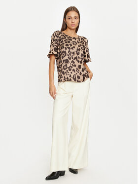 Vero Moda Vero Moda Bluzka Merle 10316600 Brązowy Regular Fit