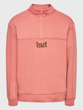 HUF HUF Bluza Split FL00194 Różowy Regular Fit