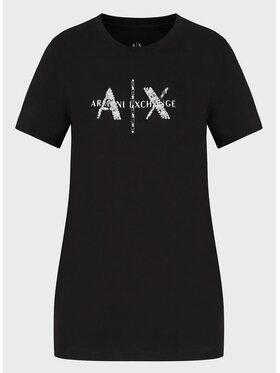 Armani Exchange Armani Exchange Tričko 3RYTBQ YJG3Z 1200 Čierna Slim Fit