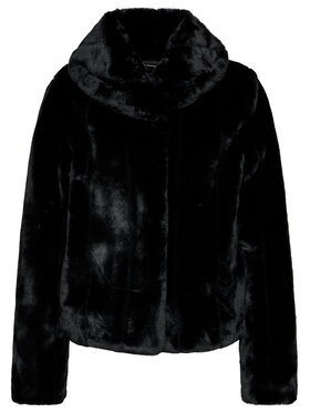 Guess Guess Pelzmantel New Sophy W0BL0N WDCH0 Schwarz Regular Fit