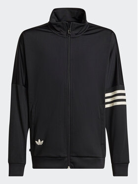 adidas adidas Bluză adicolor HK9696 Negru Loose Fit