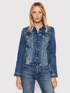 Pepe Jeans Pepe Jeans Jeansjacke Thrift PL402011 Blau Regular Fit
