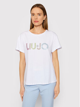 Liu Jo Liu Jo T-shirt WA2518 J6308 Bijela Regular Fit