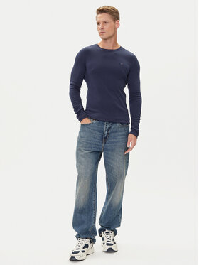 Tommy Jeans Tommy Jeans Majica z dolgimi rokavi DM0DM04409 Mornarsko modra Slim Fit