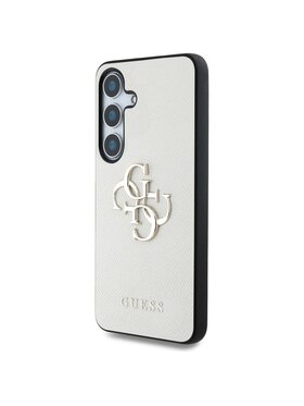 Guess Guess Etui na telefon Grained Big 4G Logo Small Classic Logo Beżowy