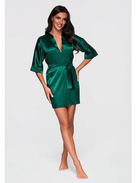 Ombre Ombre Szlafrok LW-NWRB-0108 Zielony Regular Fit