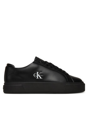 Calvin Klein Calvin Klein Сникърси Basket Cupsole Laceup Lth Ml YW0YW01945 Черен