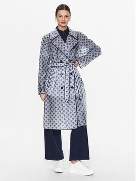 Tommy Hilfiger Tommy Hilfiger Trench-coat Transparent WW0WW38075 Bleu Regular Fit