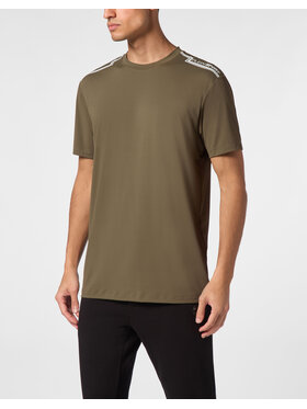 Plein Sport Plein Sport T-Shirt 10215 Zielony Regular Fit