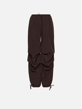 La Mania La Mania Spodnie cargo ETTE Brązowy ciemny Basic Fit
