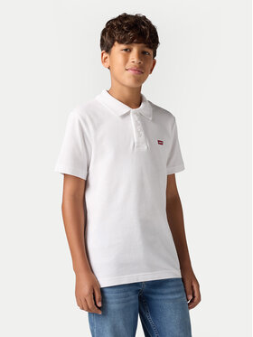 Levi's® Levi's® Тениска с яка и копчета 9EA893-W3B Бял Regular Fit