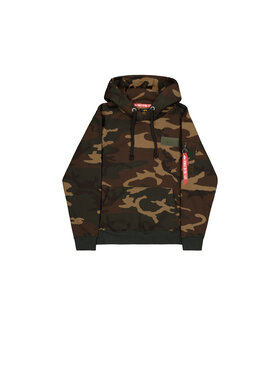 Alpha Industries Alpha Industries Bluza Backprint Camo Hoodie Khaki Regular Fit