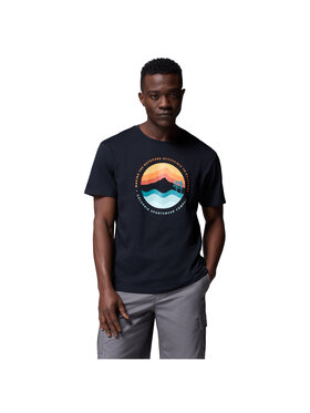 Columbia Columbia T-Shirt Columbia Path Lake II Graphic Tee Czarny Regular Fit