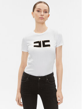 Elisabetta Franchi Elisabetta Franchi T-Shirt MA-002-36E2-V220 Weiß Regular Fit