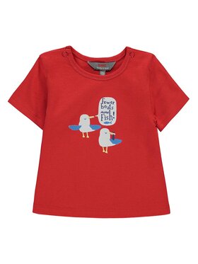 Kanz Kanz T-Shirt 1912871-2550 Czerwony Basic Fit