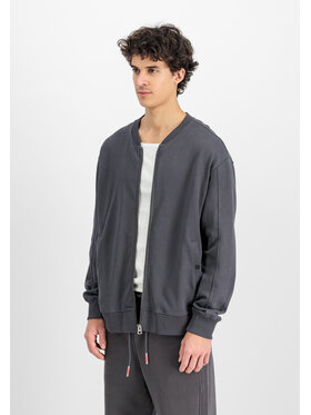 Alpha Industries Alpha Industries Kurtka bomber Studio Edition Fleece Bomber Jacket Szary Loose Fit