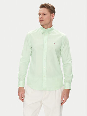 Tommy Hilfiger Tommy Hilfiger Cămașă MW0MW37550 Verde Regular Fit