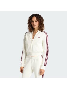 adidas adidas Bluza V-NECK SUPERSTAR Biały Slim Fit