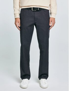 BIG STAR BIG STAR Chinosy DEBREN_902_350 Szary Basic Fit