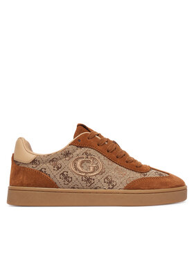 Guess Guess Sneakersy FLTJAC LEA12 Brązowy