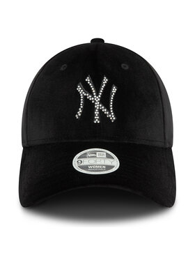 New Era Kapa S šiltom Velour Diamante New York Yankees 9FORTY 60580876 Črna