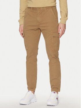 Tommy Jeans Tommy Jeans Pantaloni din material Austin DM0DM20281 Bej Regular Fit
