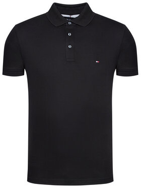Tommy Hilfiger Tommy Hilfiger Polo marškinėliai 1985 MW0MW17771 Juoda Slim Fit