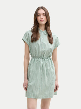 Tom Tailor Denim Tom Tailor Denim Hemdkleid 1045766 Grün Regular Fit