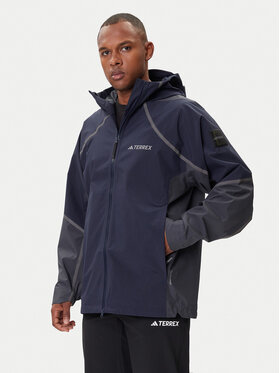 adidas adidas Větrovka Nat Geo Climaproof KC2343 Tmavomodrá Loose Fit