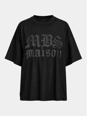 MADE BY SOCIETY MADE BY SOCIETY T-Shirt MONOCHROME - T27464 Czarny Basic Fit
