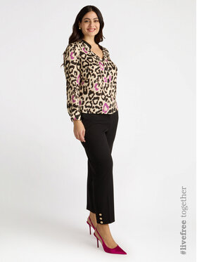 Fiorella Rubino Fiorella Rubino Spodnie materiałowe P126L002048N033 Czarny Slim Fit
