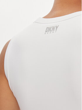 DKNY Sport Ljetna Haljina DP2D4754 Bijela Slim Fit